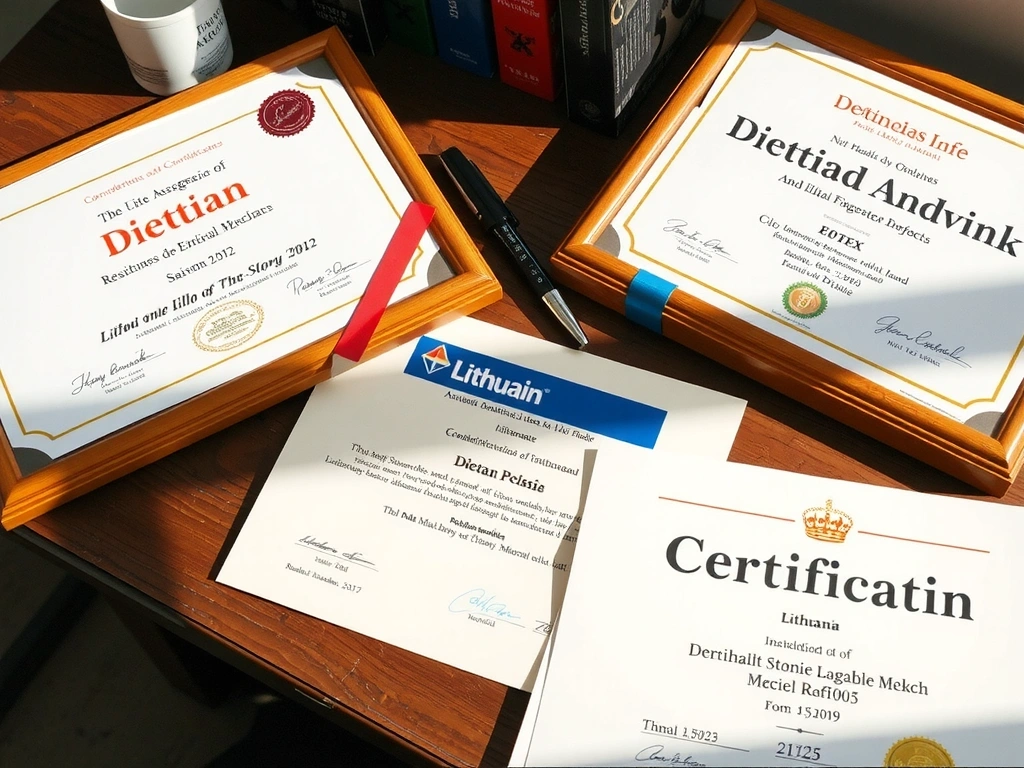 Sertifikatų koliažas